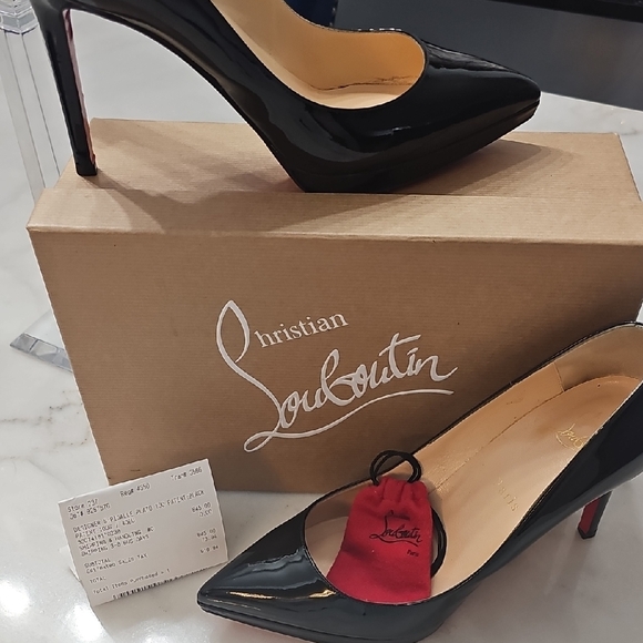 Christian Louboutin Black and Red Women's Shoes - Picture 4 of 8